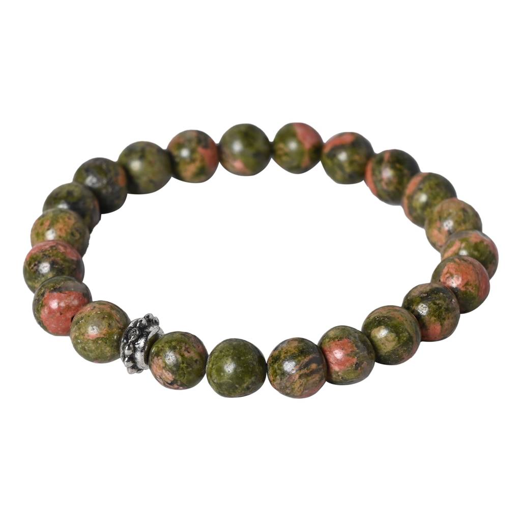 Unakite Healing Gemstone Bracelet : UNAKITE-BRACELET