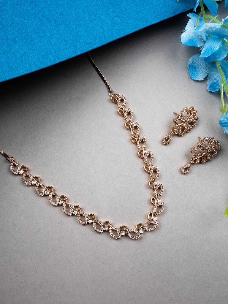 Ad Bela Necklace Set : AD133RG