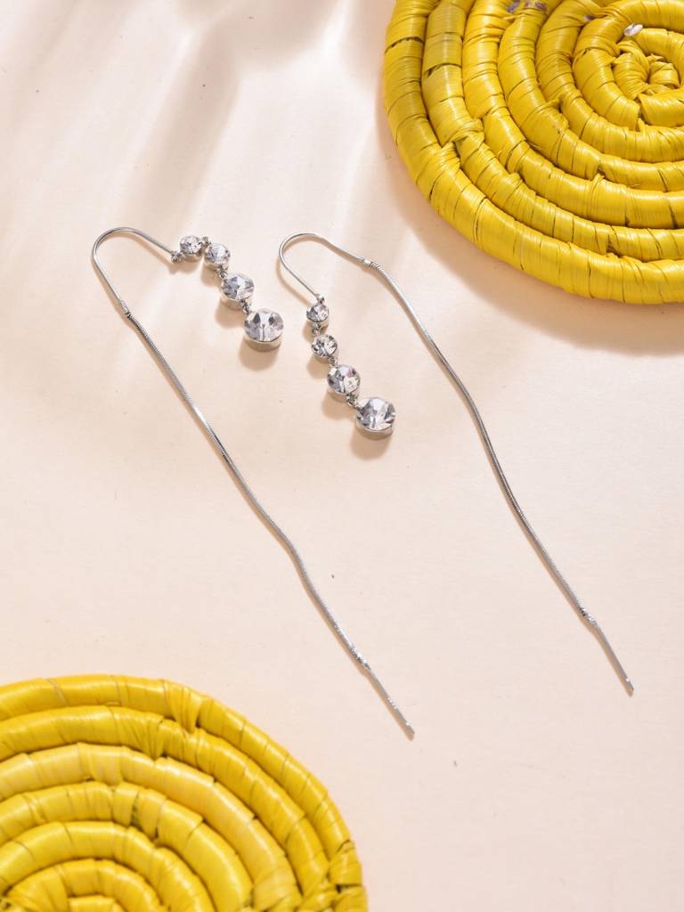 Diamond Drop Earring : WER50MLSLV
