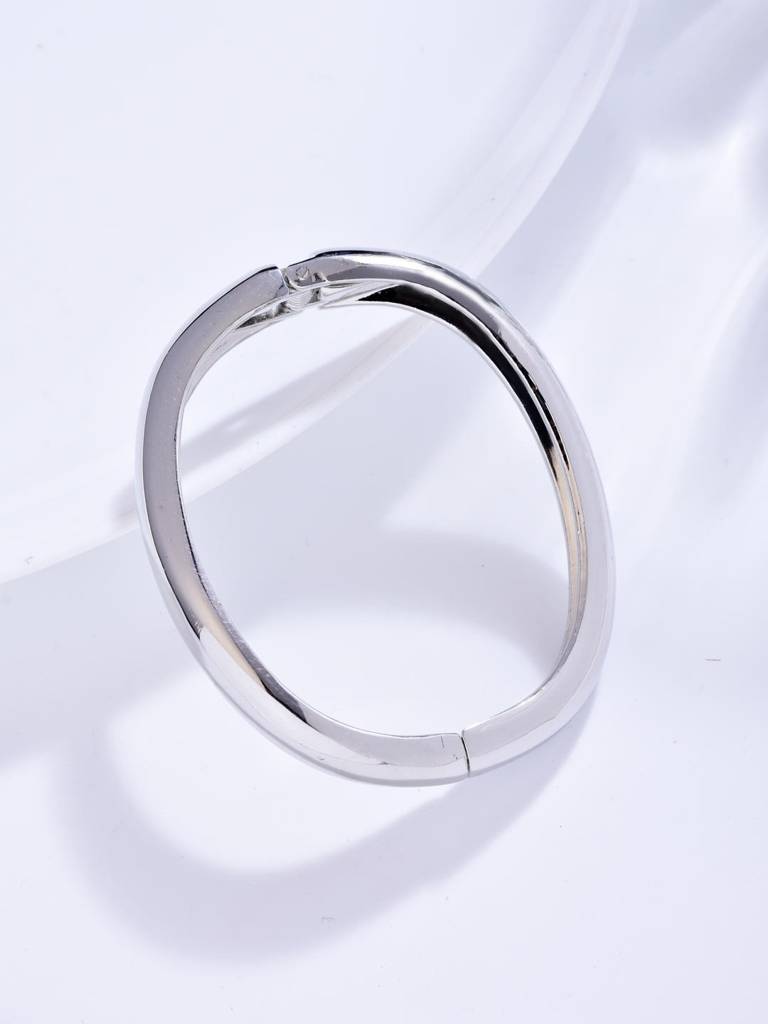 Thin Silver Gold Bangle For Stacks : WBR130WCSLV