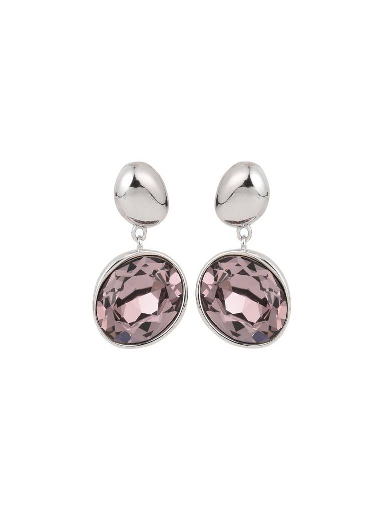 Pink Crystal Stud Earring : WER48MLPNK