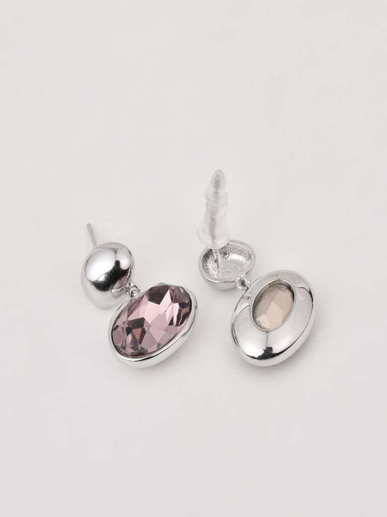 Pink Crystal Stud Earring : WER48MLPNK