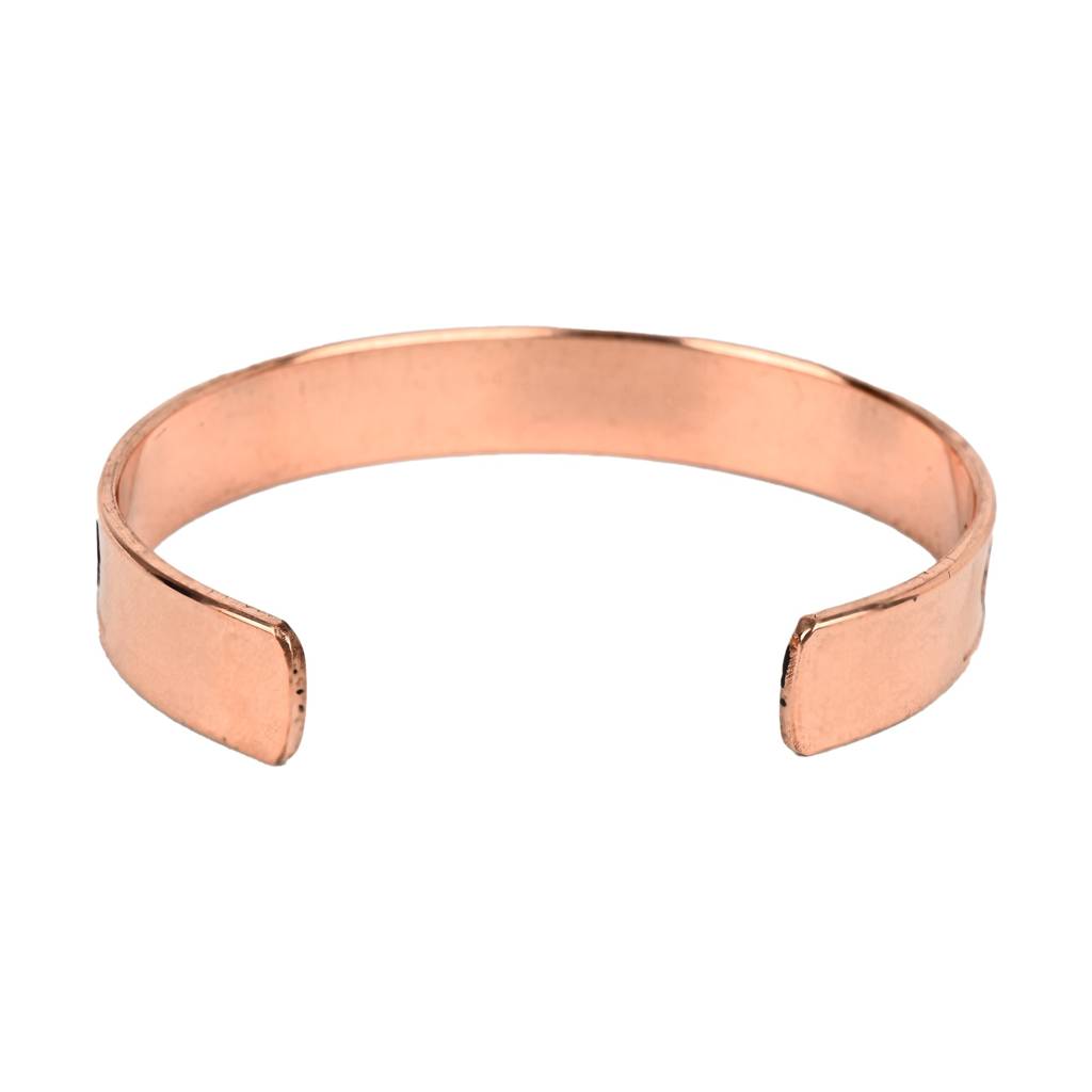 Pure Copper Healing Kada – Unisex Magnetic Cuff With 7 Chakra Engraving : SEVEN-CHAKRA-COPPER-KADA