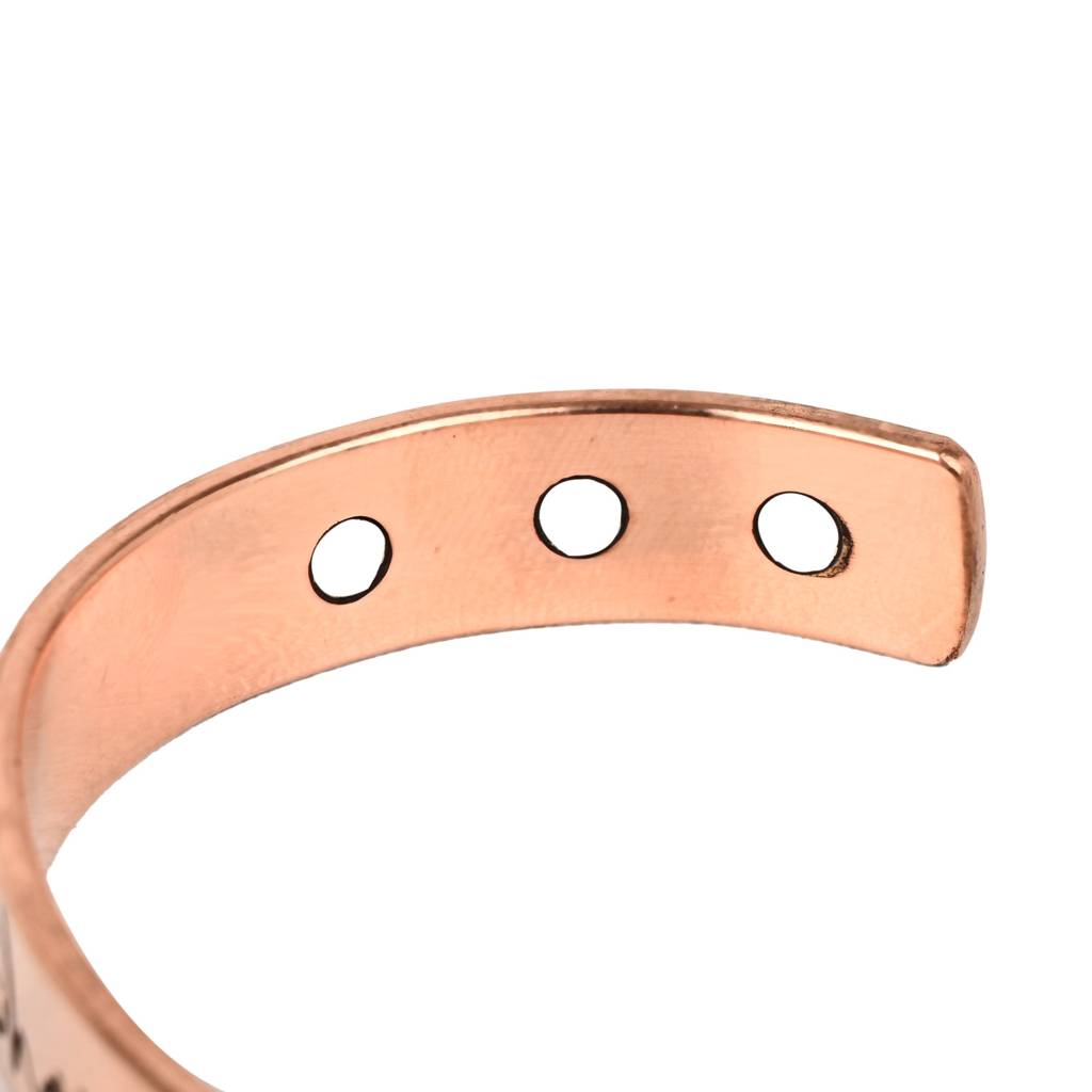 Pure Copper Healing Kada – Unisex Magnetic Cuff With Bhairavi Devi : BHAIRAVI-DEVI-COPPER-KADA