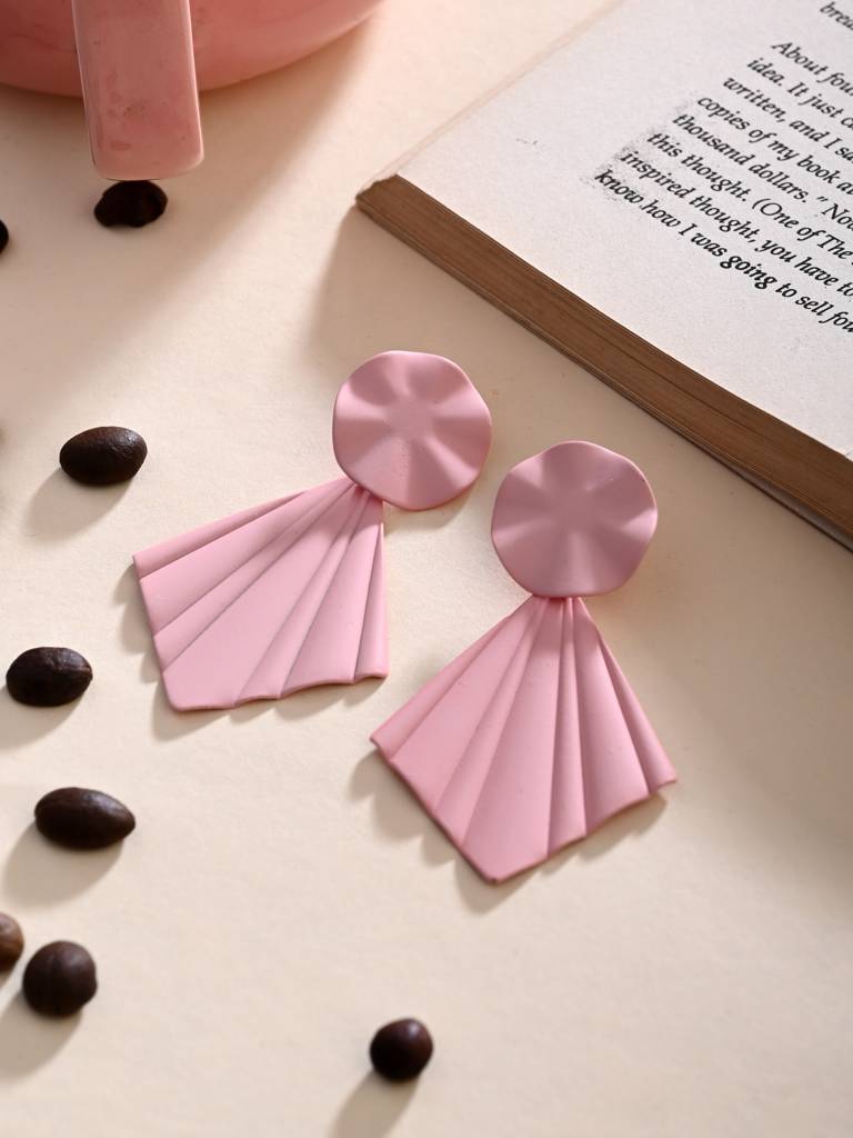 Petal Pop Fan Earrings : WER199JMBPNK