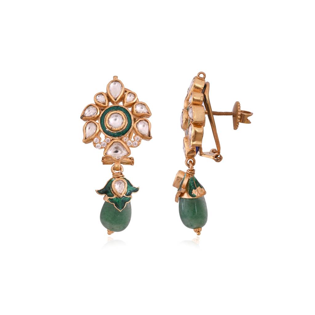 Zehra Choker Set In Jadau With Meenakari : E-CH-104