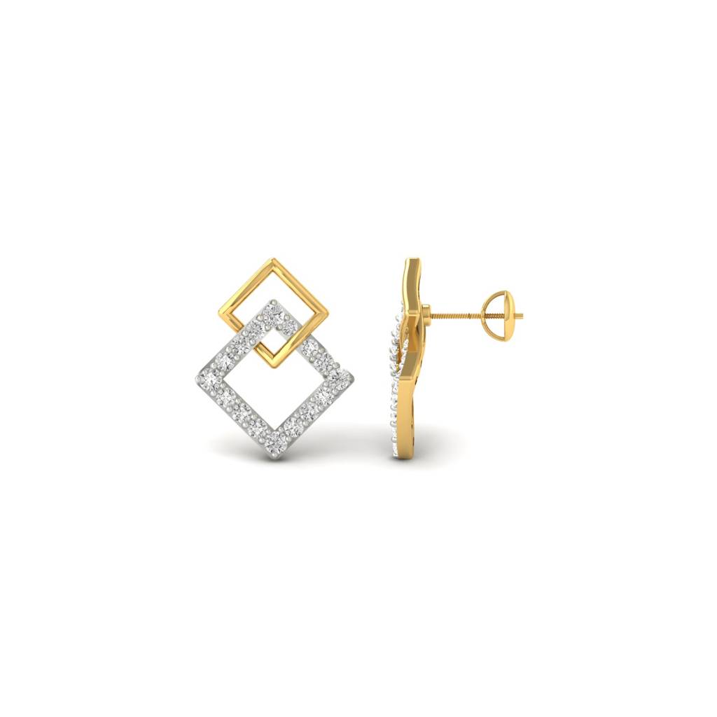 Twinkling Tears Diamond Earrings : E-M00133