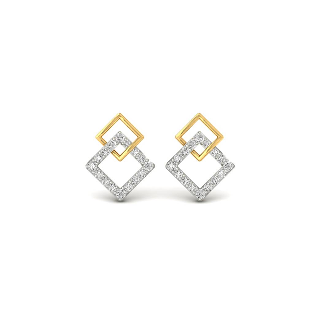 Twinkling Tears Diamond Earrings : E-M00133