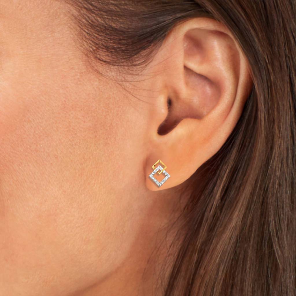 Twinkling Tears Diamond Earrings : E-M00133