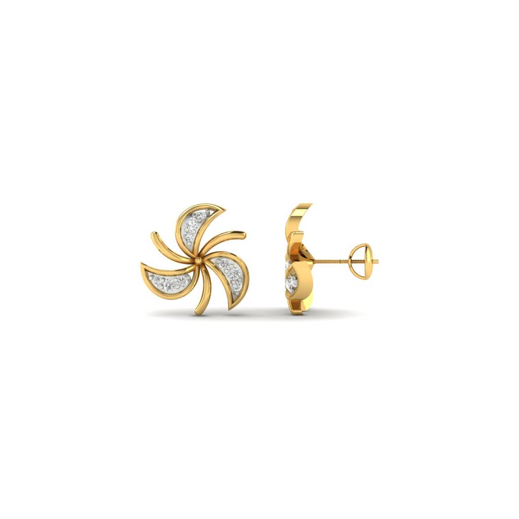 Spin Diamond Earrings : E-M00202