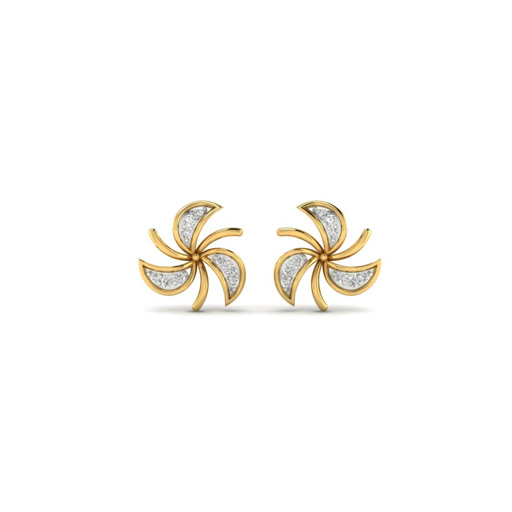 Spin Diamond Earrings : E-M00202