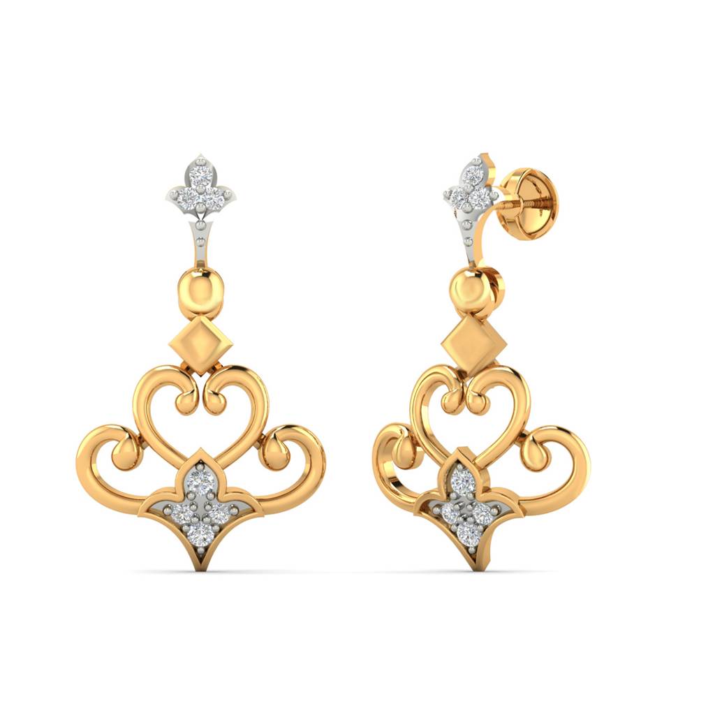 Elegant Diamond Earrings : E-M01169