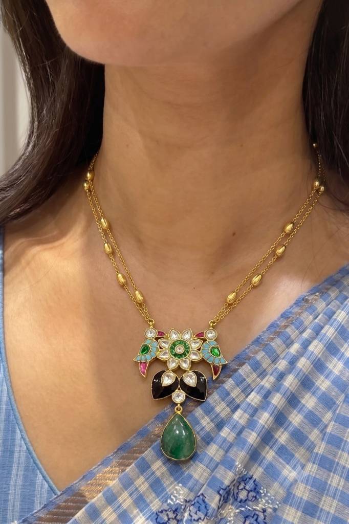 Shuka Meenakari Pendant Set : PR-265N