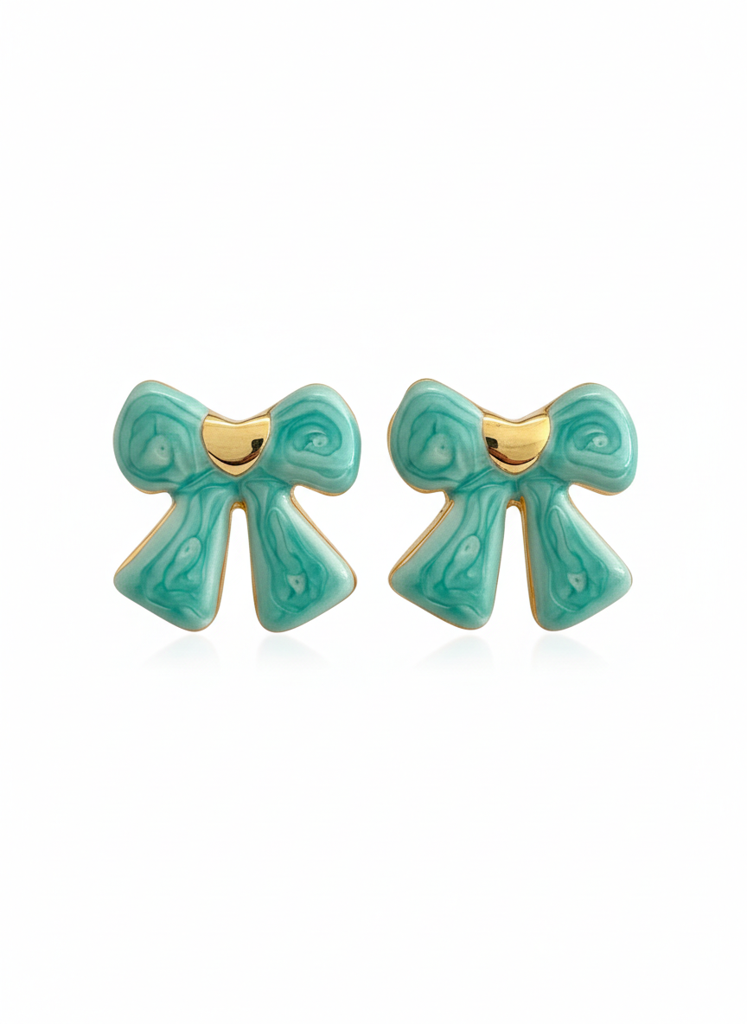 Seafoam Ribbon Bows : E185