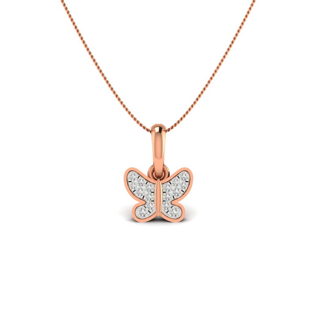 Butterfly Diamond Pendant (Without Chain) : ECM00016