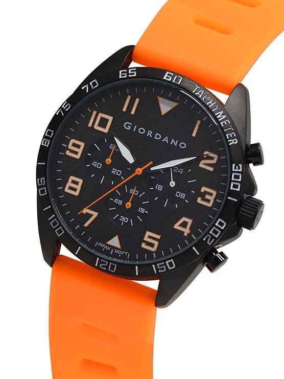 Giordano Multi Function - Performance Sport Watch For Men With Stopwatch Function & Silicon Strap : GZ-50092-01