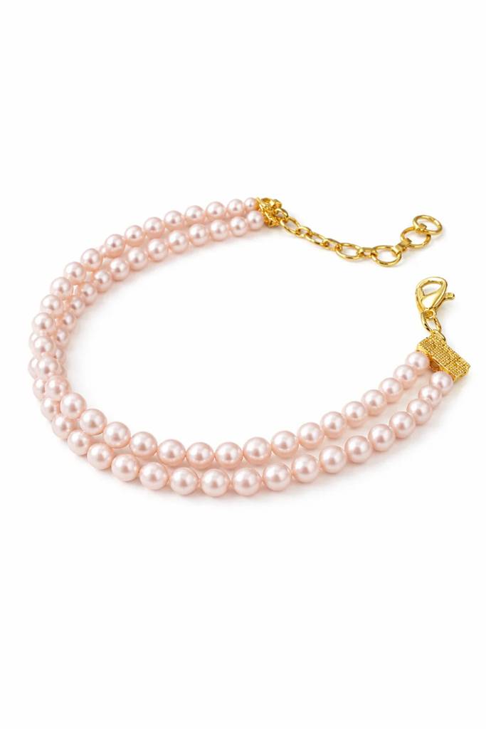 Limited Edition Twin Plum Pearl Bracelet : BRC-PLM-DBL-PRL
