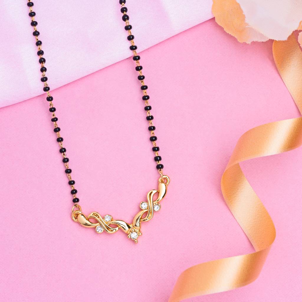 Estele Gold Plated Attractive Mangalsutra Necklace For Women