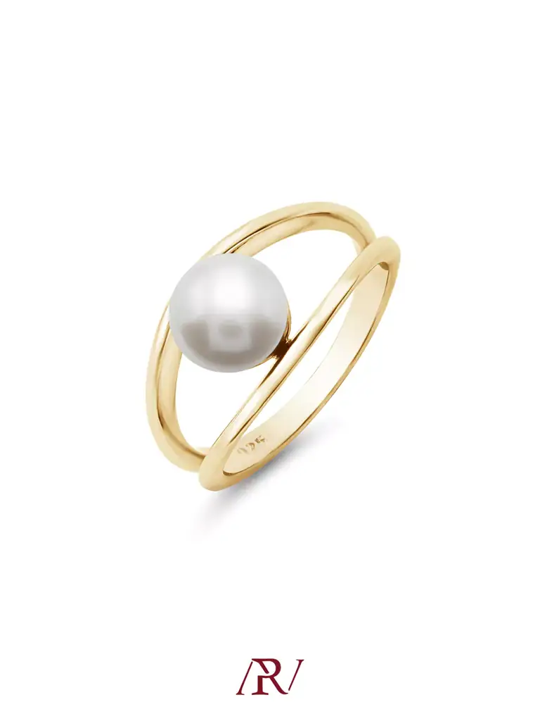 Encased Pearl Ring : ARV-RI-038
