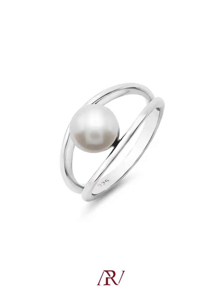 Encased Pearl Ring : ARV-RI-038