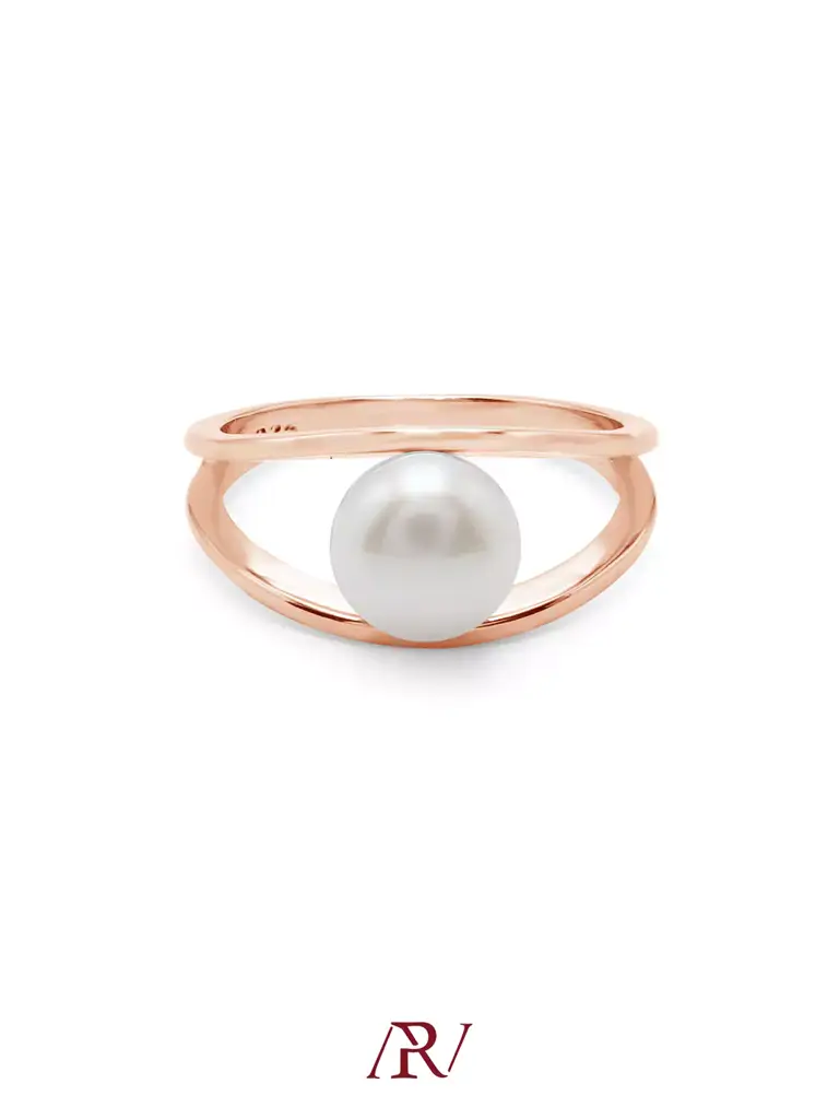 Encased Pearl Ring : ARV-RI-038