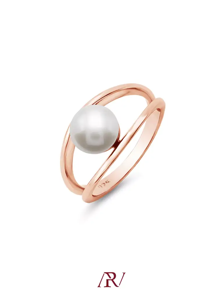 Encased Pearl Ring : ARV-RI-038