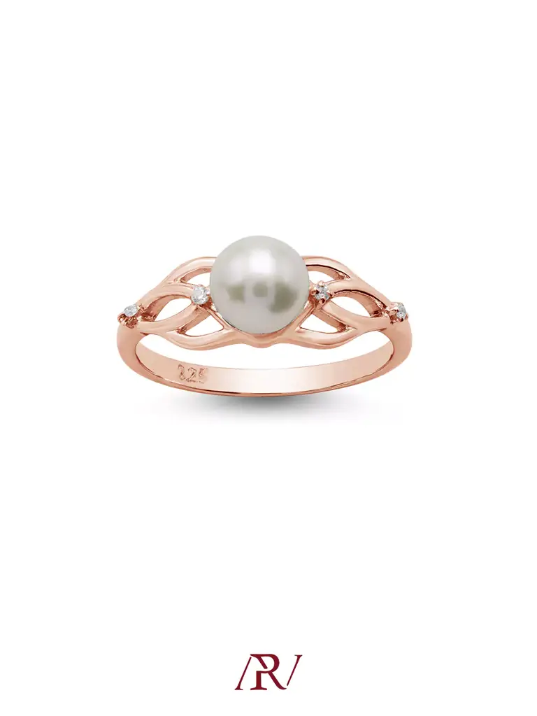 Entwined Pearl Ring : ARV-RI-039