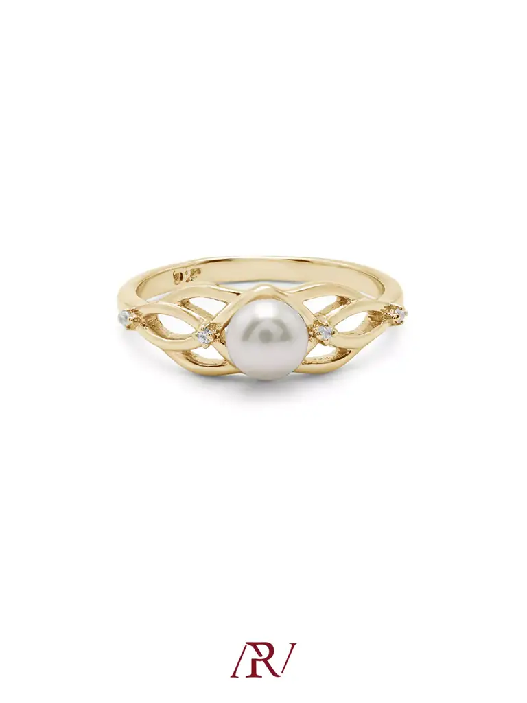 Entwined Pearl Ring : ARV-RI-039