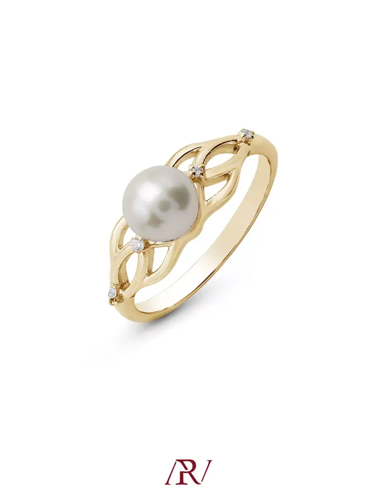Entwined Pearl Ring : ARV-RI-039