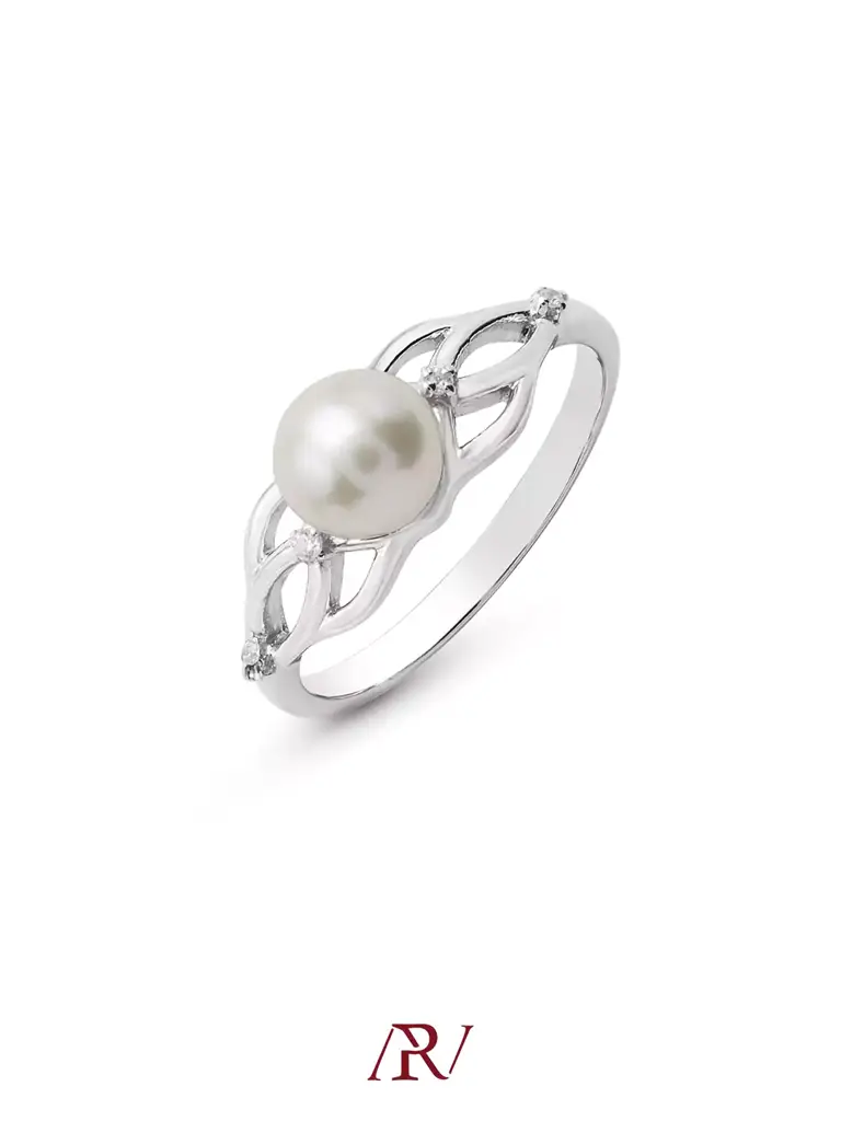 Entwined Pearl Ring : ARV-RI-039