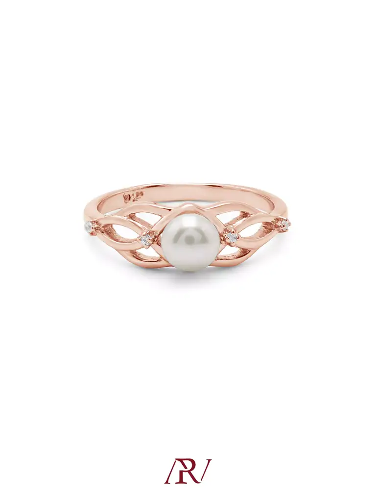 Entwined Pearl Ring : ARV-RI-039
