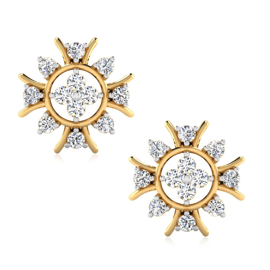 Iski Uski 925 Sterling Silver Bhavi Stud Earrings