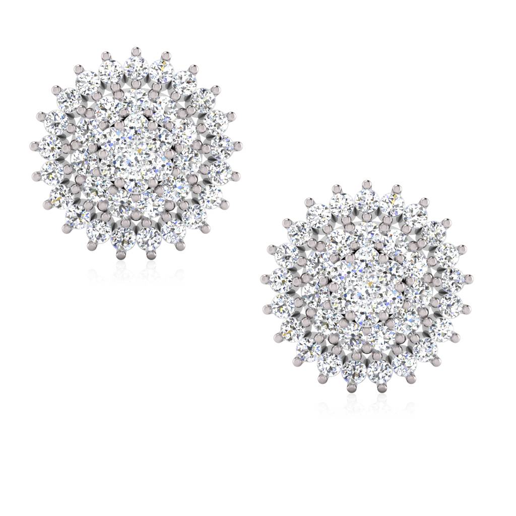 Iski Uski 925 Sterling Silver Aglow Stud Earrings