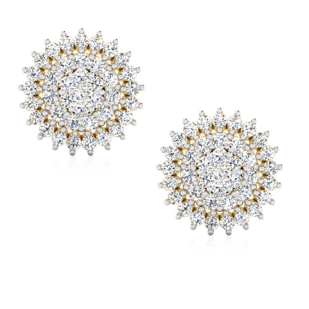 Iski Uski 925 Sterling Silver Aglow Stud Earrings
