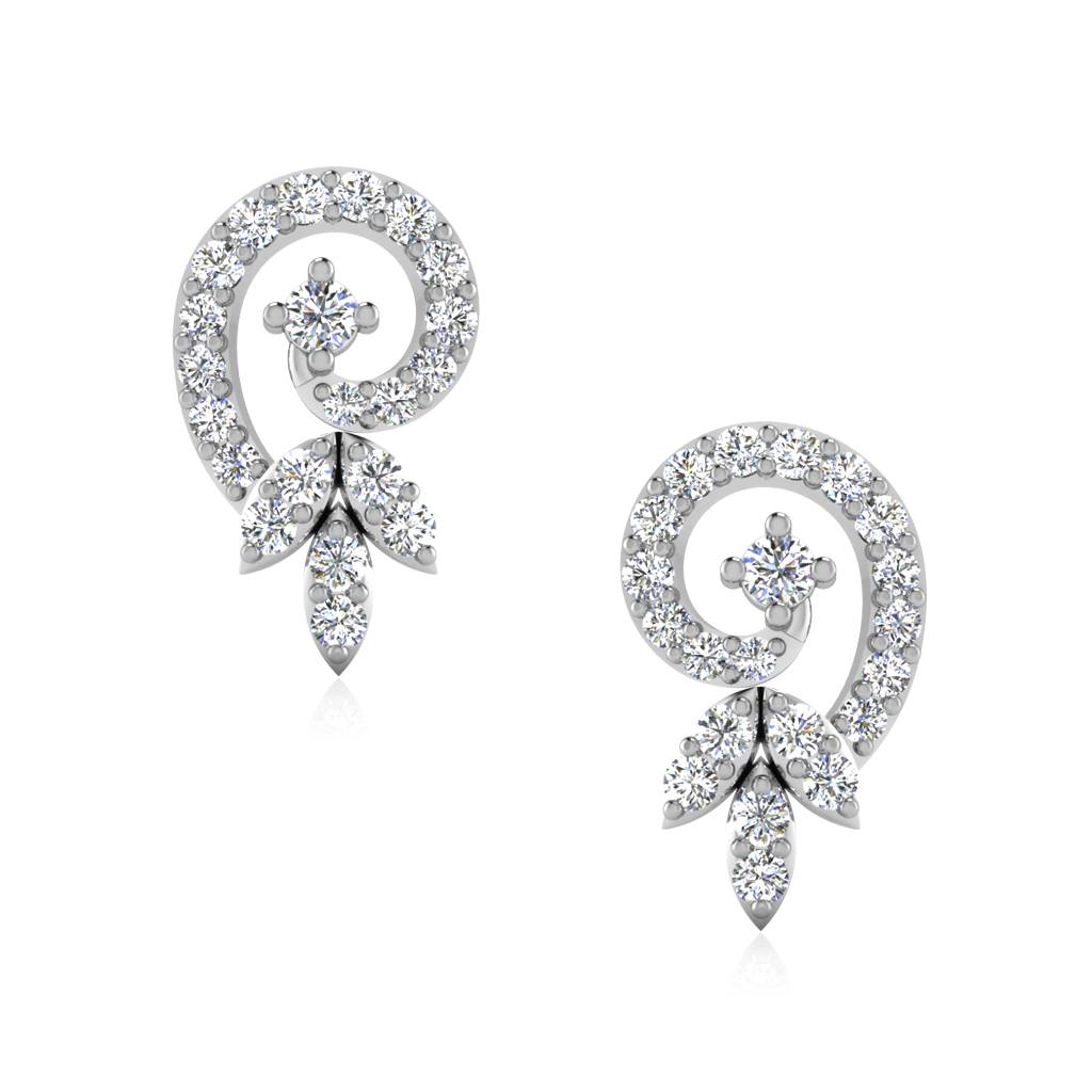 Iski Uski 925 Sterling Silver Majestic Stud Earrings