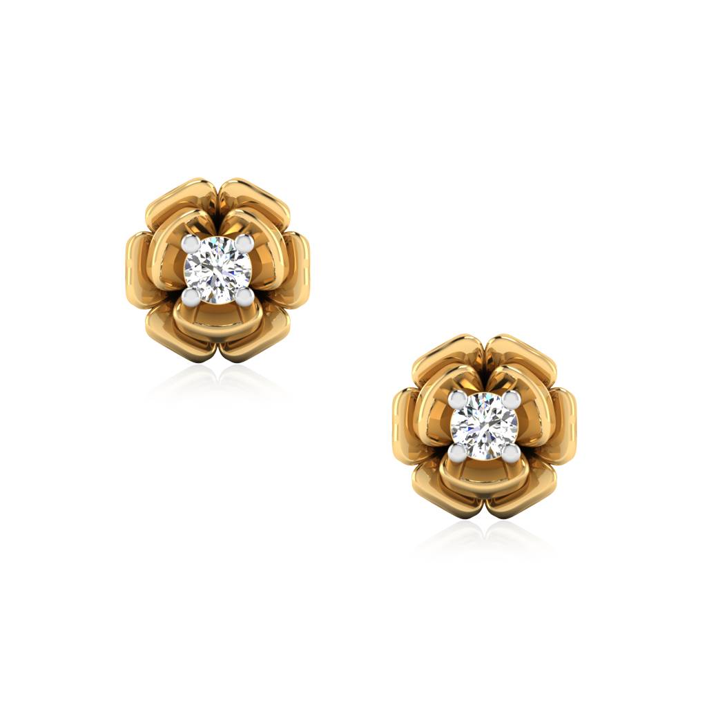 Iski Uski 925 Sterling Silver Primrosa Stud Earrings