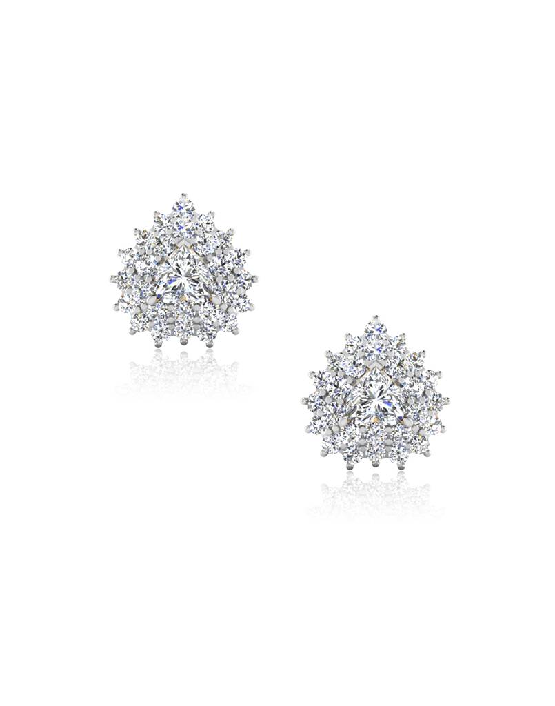 Iski Uski 925 Sterling Silver Empathy Solitaire Stud Earrings
