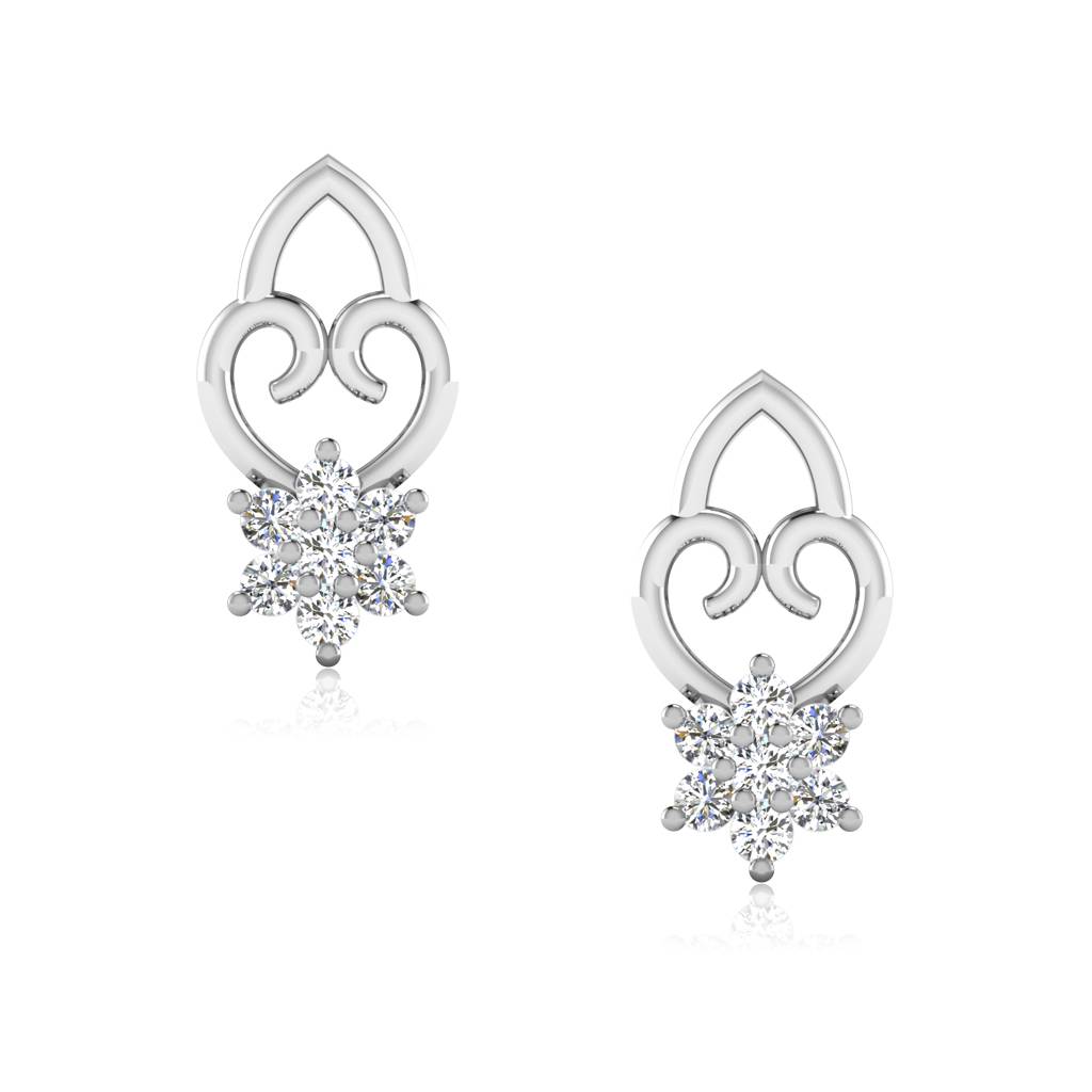 Iski Uski 925 Sterling Silver Bishakha Stud Earrings