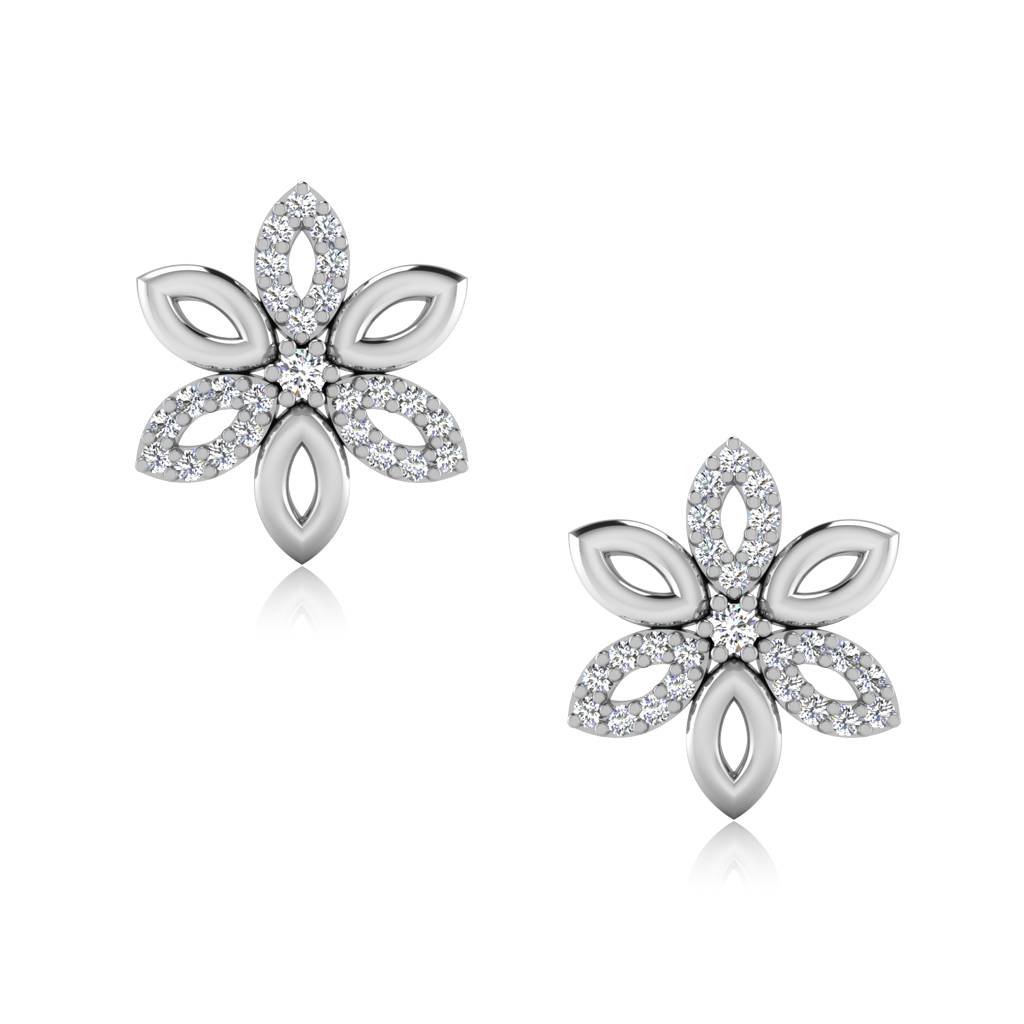 Iski Uski 925 Sterling Silver Bina Stud Earrings