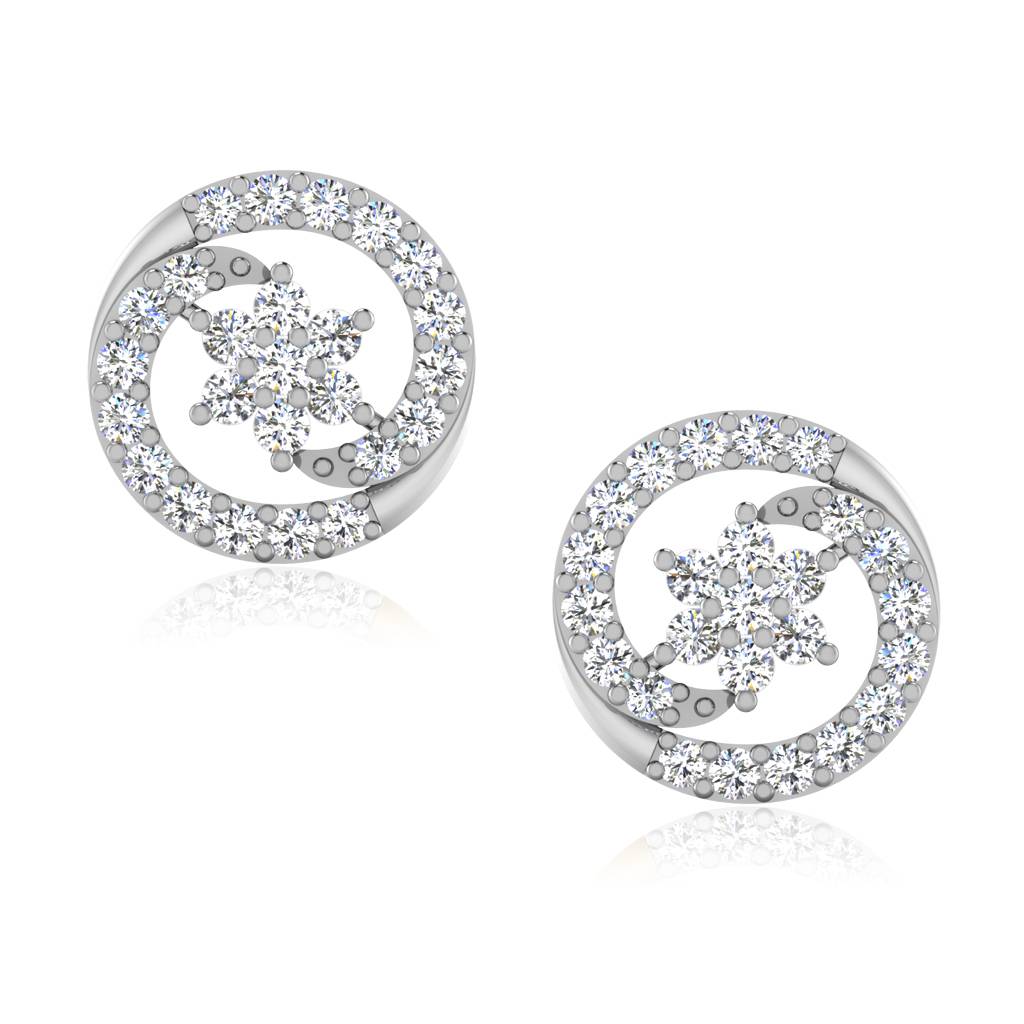 Iski Uski 925 Sterling Silver Bhavini Stud Earrings