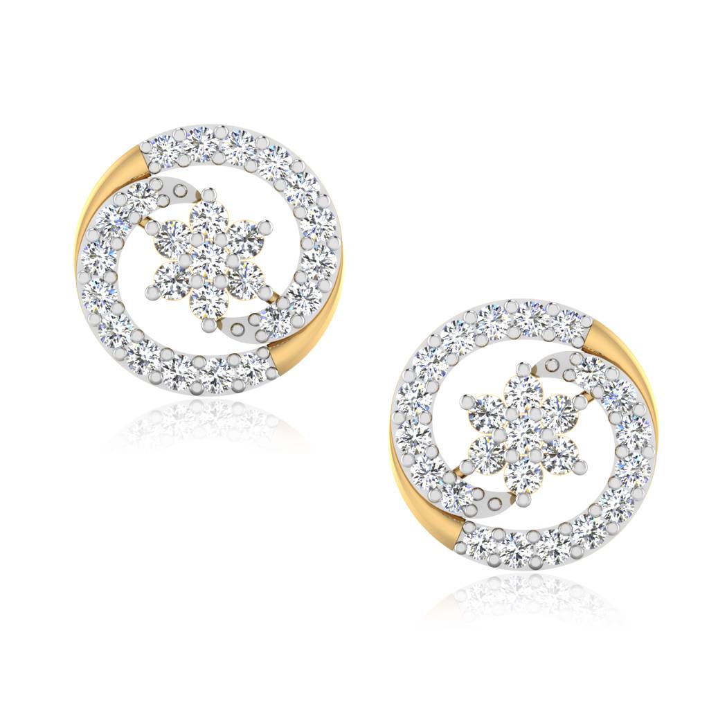 Iski Uski 925 Sterling Silver Bhavini Stud Earrings