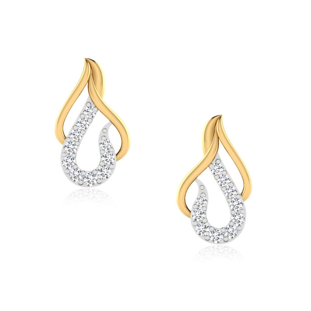 Iski Uski 925 Sterling Silver Chakrika Stud Earrings