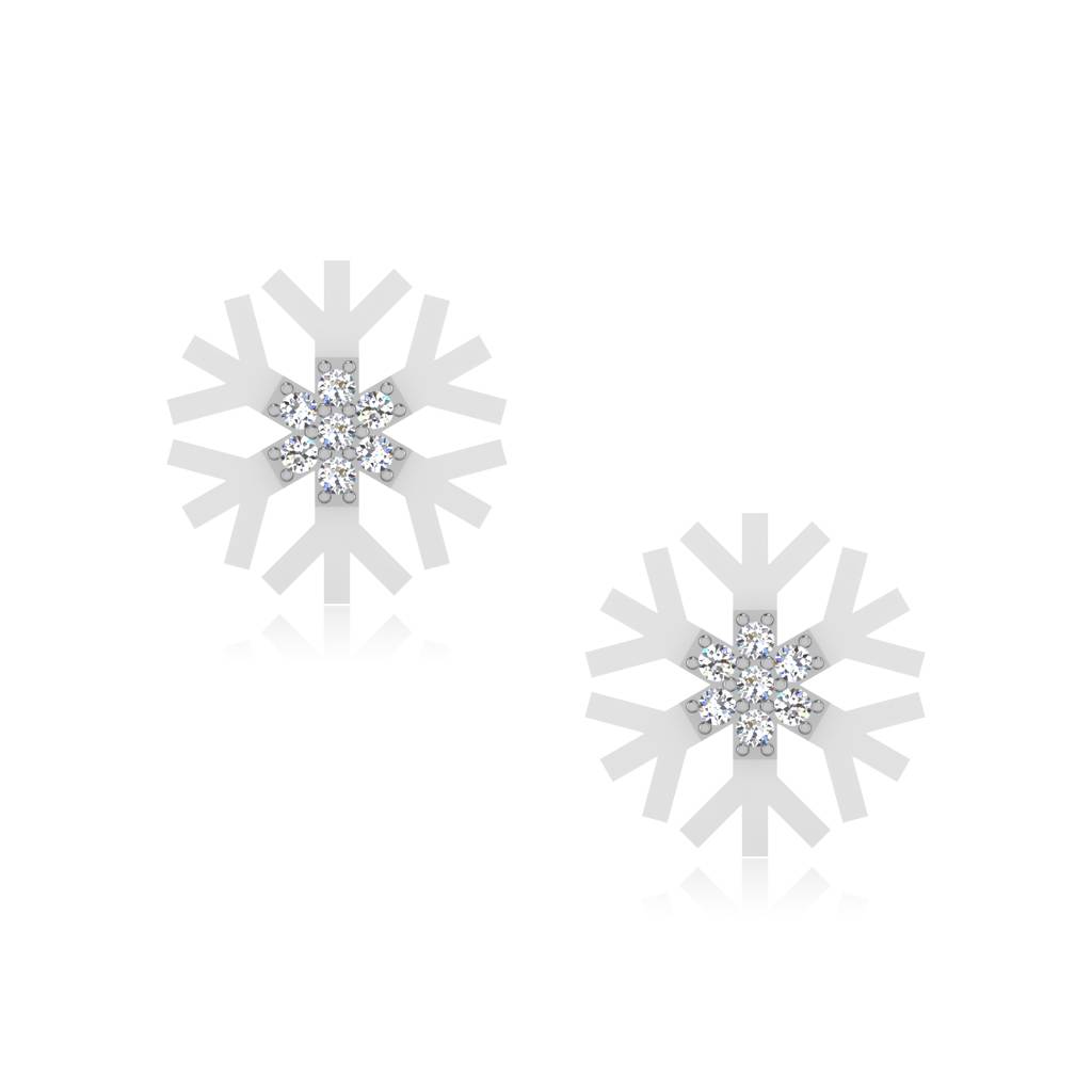 Iski Uski 925 Sterling Silver Diya Stud Earrings