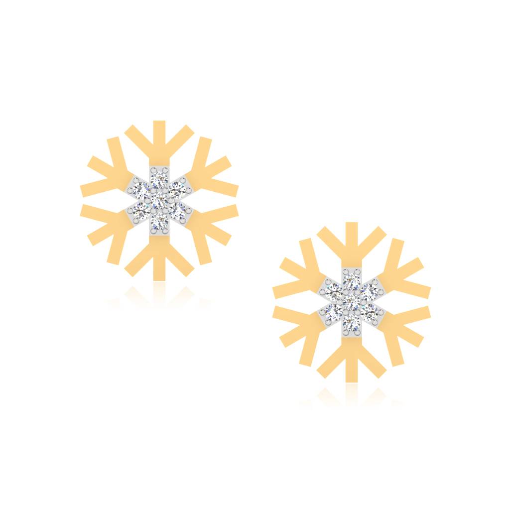 Iski Uski 925 Sterling Silver Diya Stud Earrings