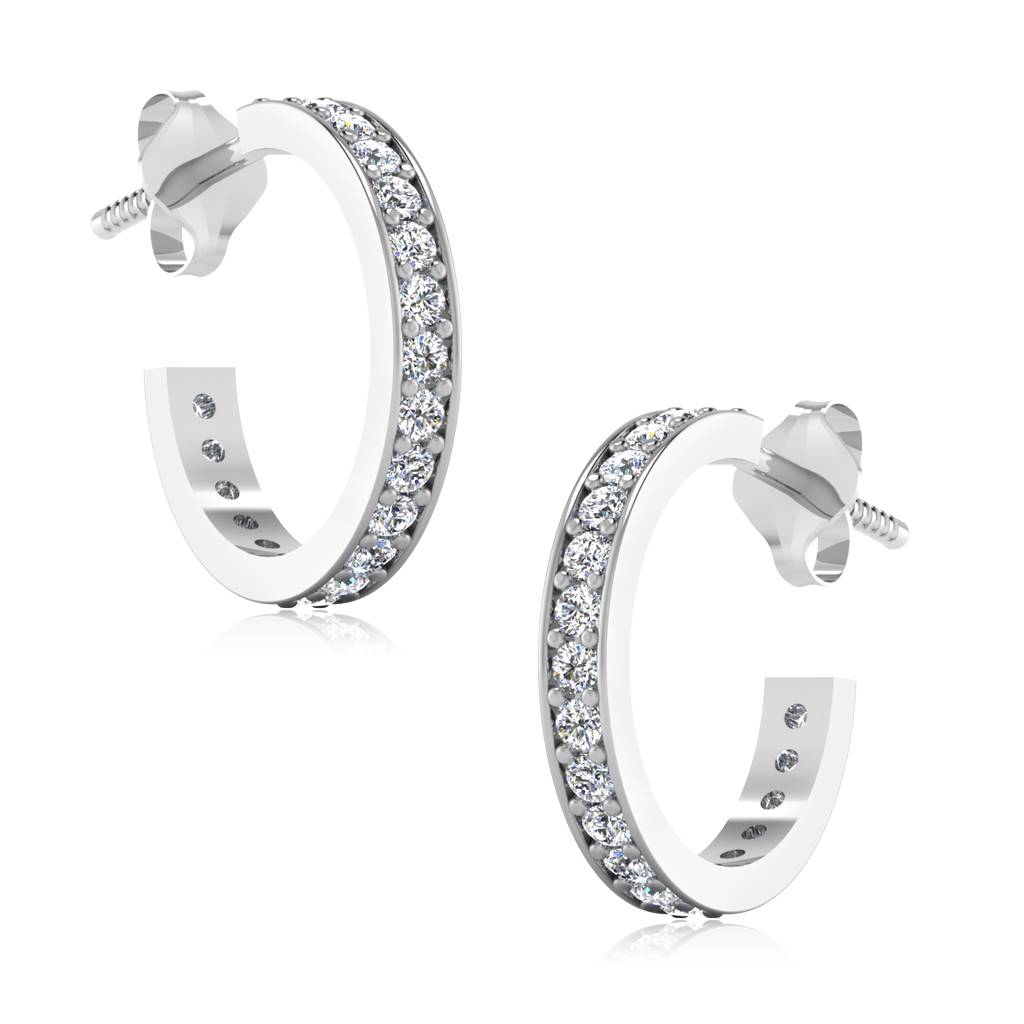 Iski Uski 925 Sterling Silver Darika Hoop Earrings