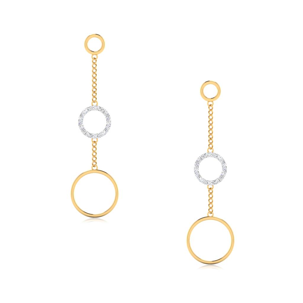Iski Uski 925 Sterling Silver Ekiya Dangler Earrings