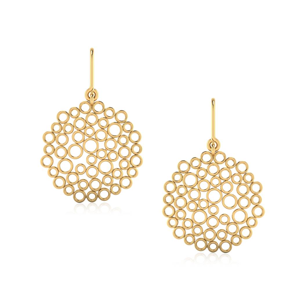Iski Uski 925 Sterling Silver Geetika Dangler Earrings
