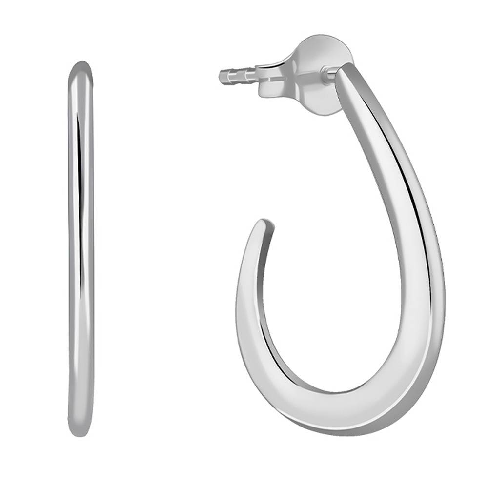 925 Silver Ray J Hoop Earrings|Drops To Gift Women & Girls | With Certificate Of Authenticity And 925 Stamp | 6 Mont : ER03469