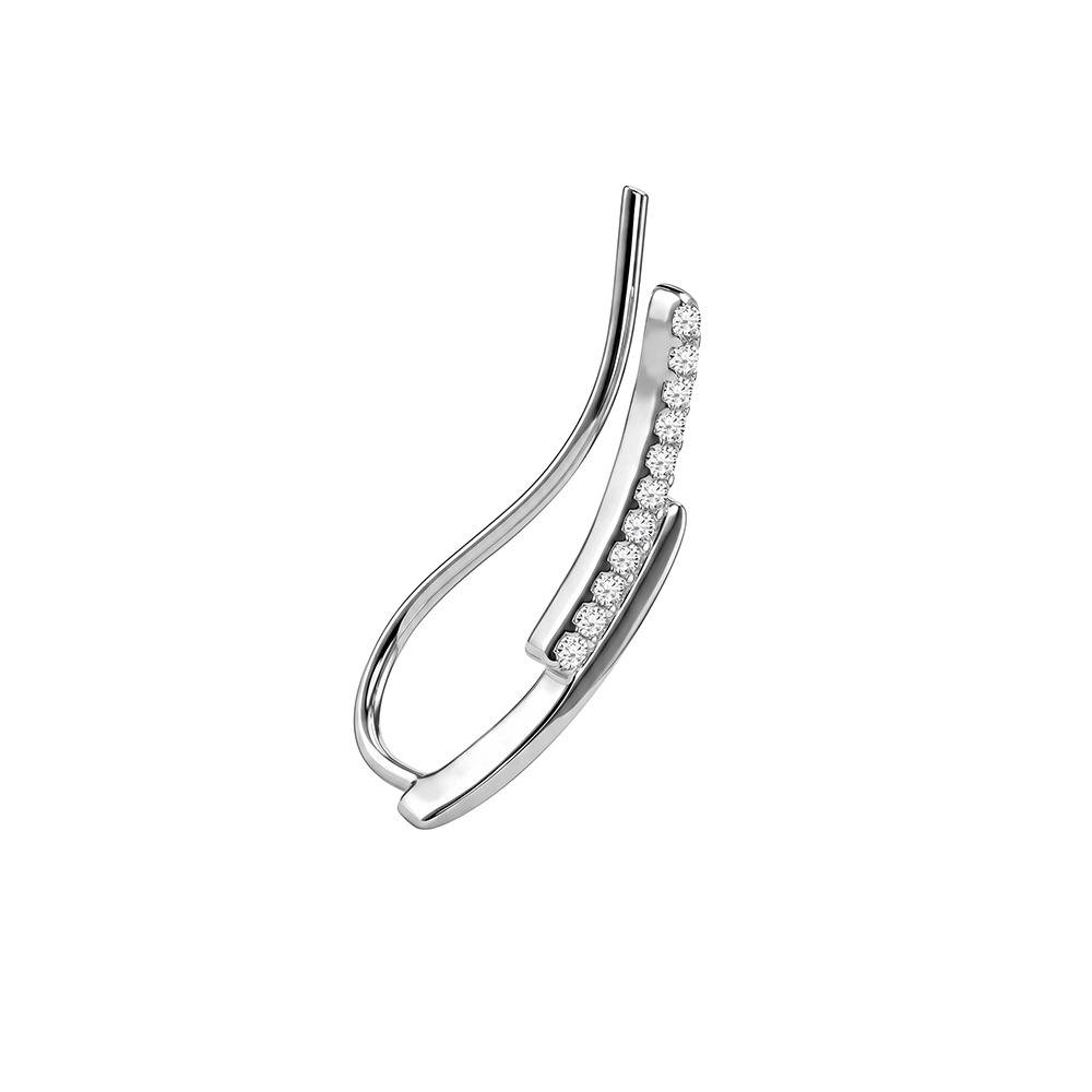 925 Silver Bar Climber Earrings|Drops To Gift Women & Girls | With Certificate Of Authenticity And 925 Stamp | 6 Mon : ER03644