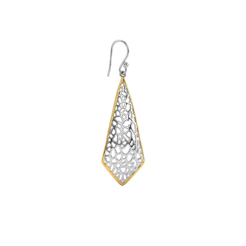 925 Silver Dual Tone Kite Filigree Silver Earrings|Drops To Gift Women & Girls | With Certificate Of Authenticity An : ER03657